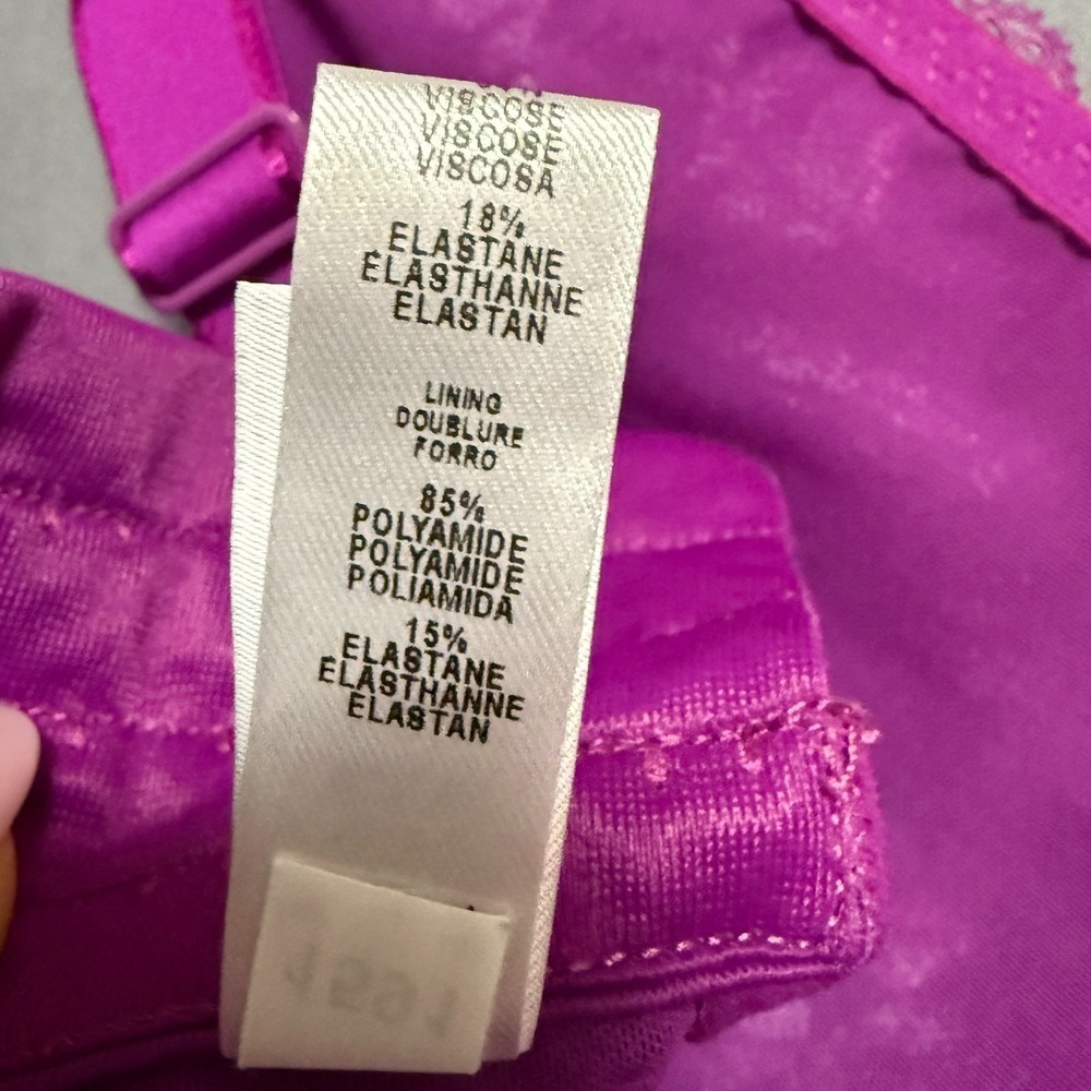 Cosabella Bralette Bra XS Purple Floral Lace Coquette Balletcore Romantic Fairy - Picture 12 of 16